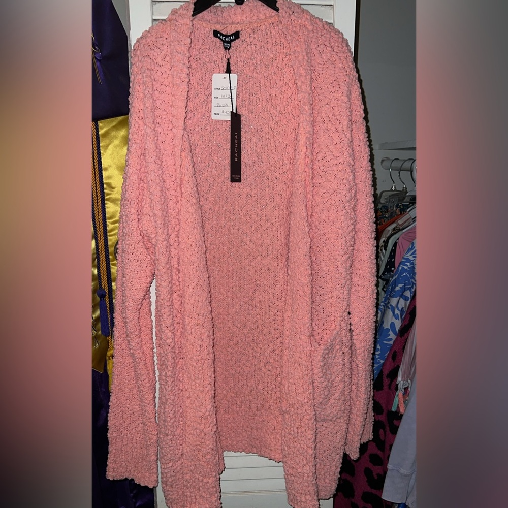 Pink Popcorn cardigan